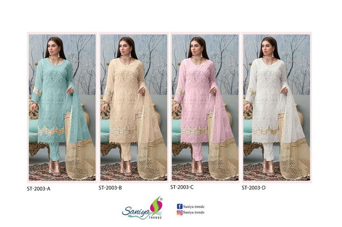 Saniya Trendz ST-2003 Fancy Wholesale Pakistani Salwar Kameez